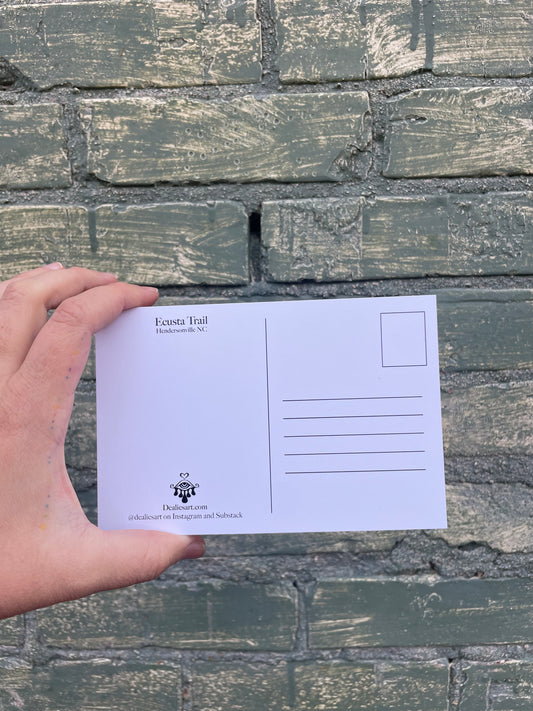 "Creekside": Ecusta Trail postcard