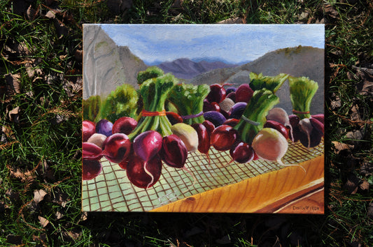“Radical Radishes" Original Painting