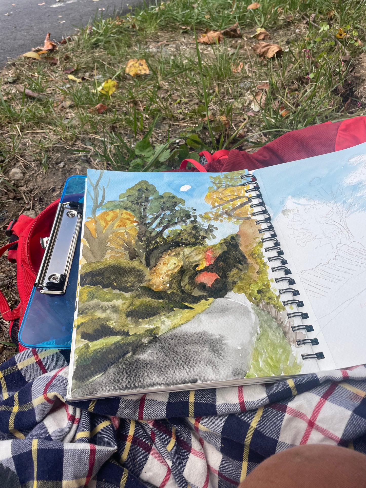 Daymoon: Ecusta Trail painting