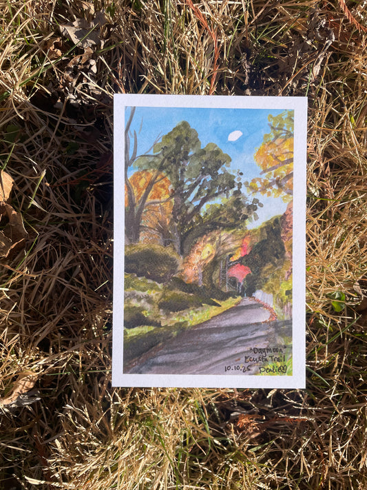 “Daymoon”: Ecusta Trail postcard